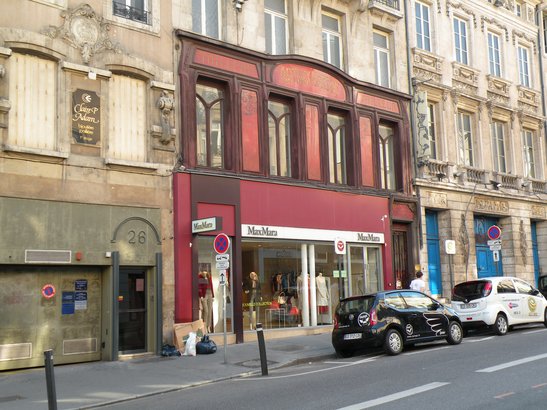  Arnoux Masson, ancienne boutique de tailleur dans le style Art Nouveau